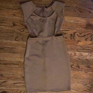 Structured Shoulder Bodycon Dress